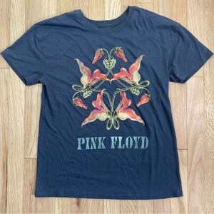 Pink Floyd Tee XL Gray Floral Roger Waters T-Shirt Jersey The Wall Band zeppelin